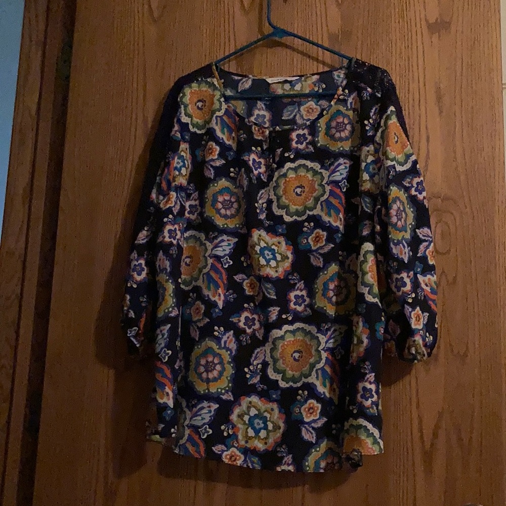 Isaac Mizrahi multicolored tunic